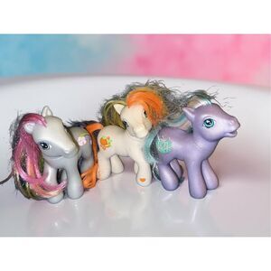 Vintage Hasbro G3 My Little Pony Rainbow Dash Citrus Sweetheart & Razzaroo A23